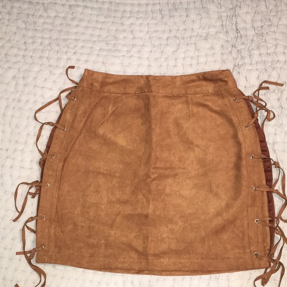 Charlotte Russe Dresses & Skirts - 🌺🌺Faux suede mini🌺🌺